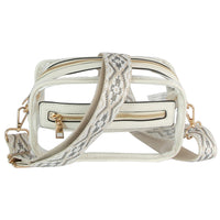 Clear Chic Strap Crossbody Bag