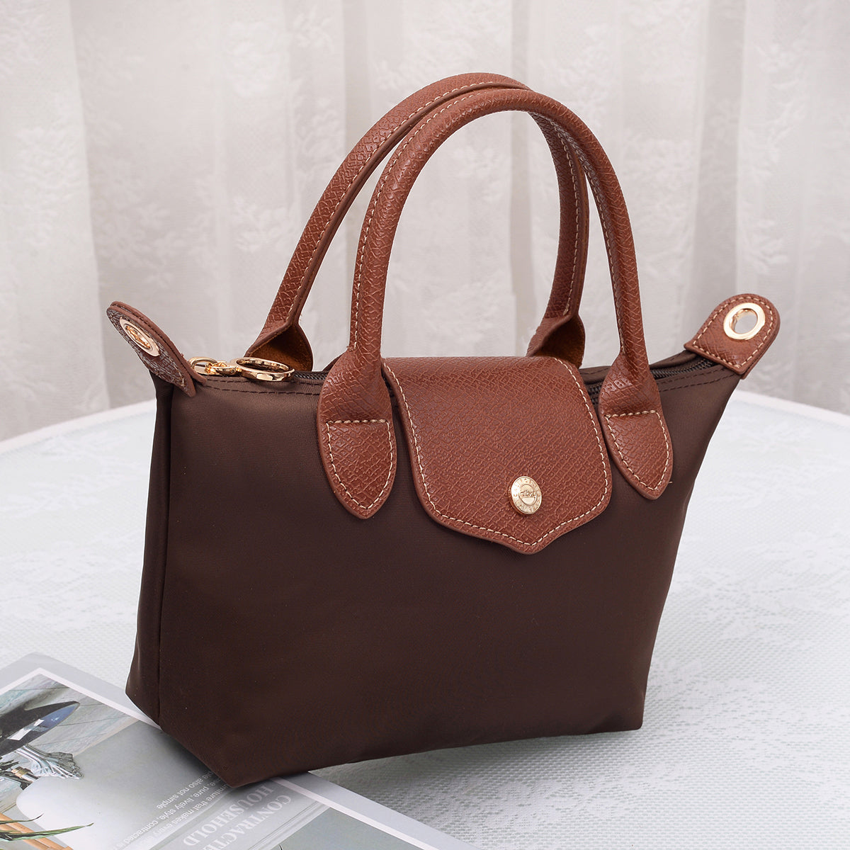 Medium Luxe Top Handle Crossbody Bag
