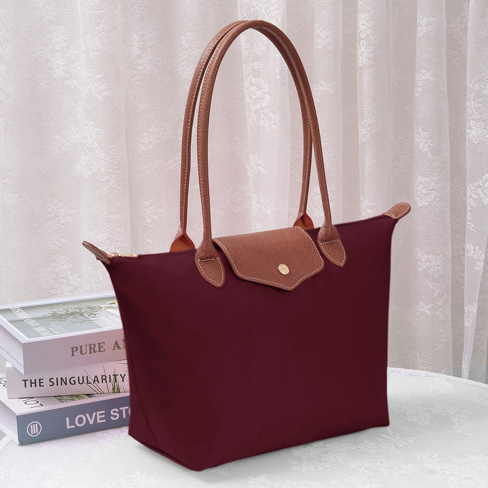 Del Mar Luxe Tote - Burgundy