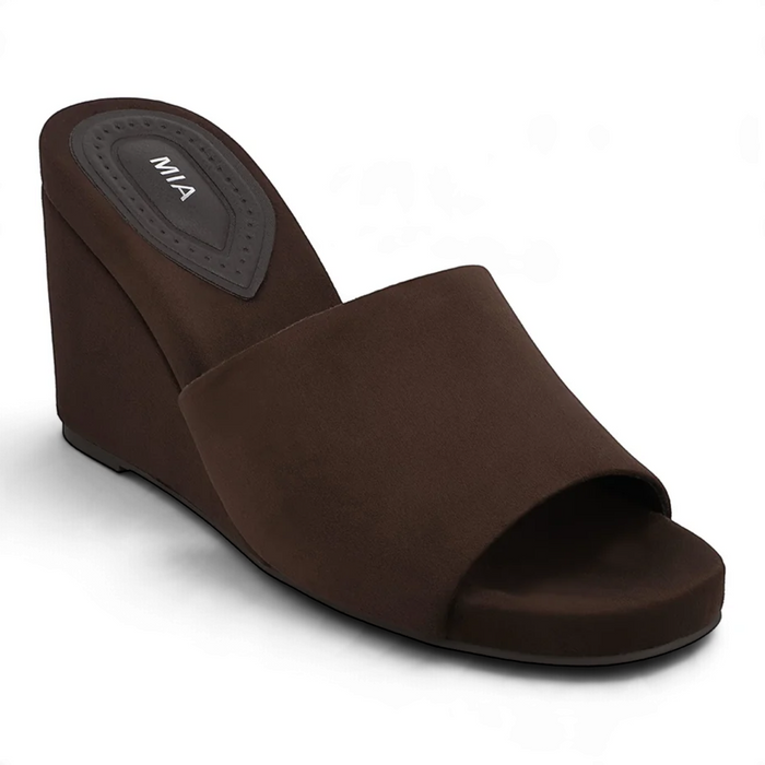Amara Open Toe Wedge Slide Sandals
