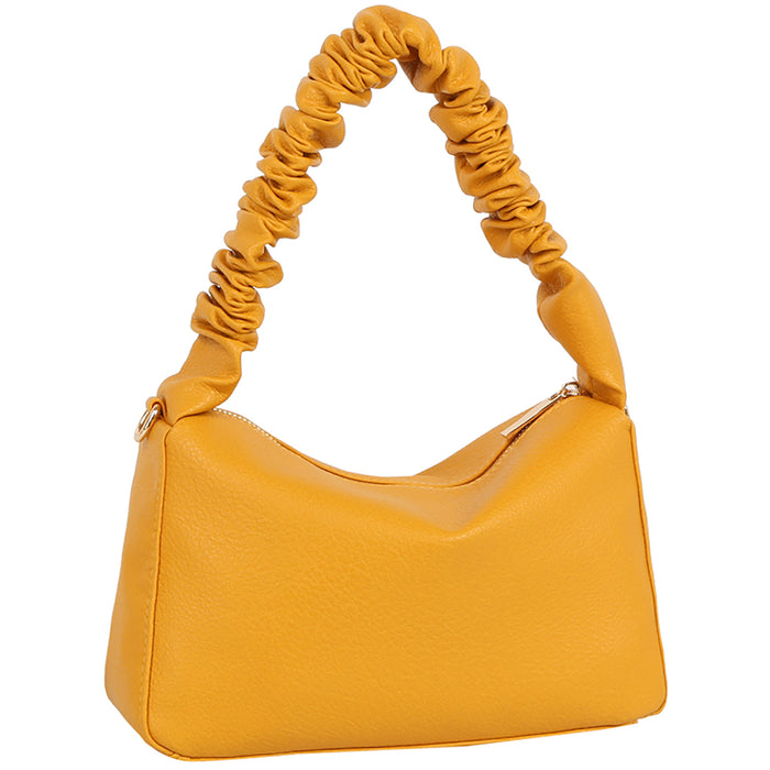 Golden Hour Ruched Shoulder Bag
