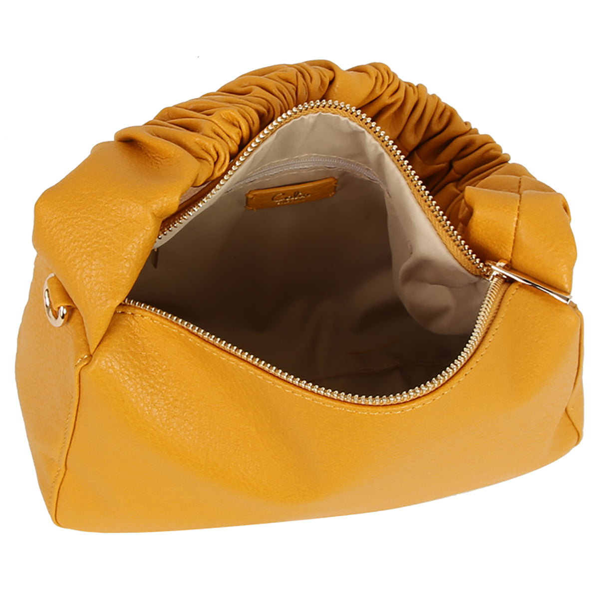 Golden Hour Ruched Shoulder Bag