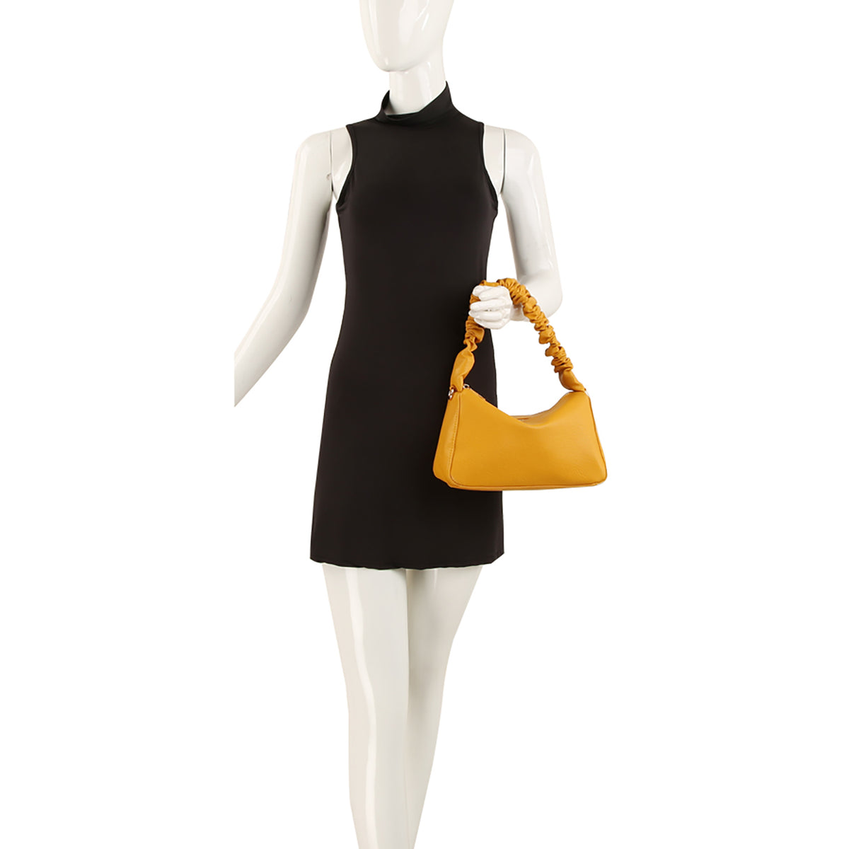 Golden Hour Ruched Shoulder Bag