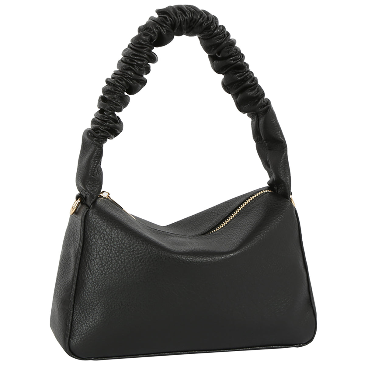 Golden Hour Ruched Shoulder Bag