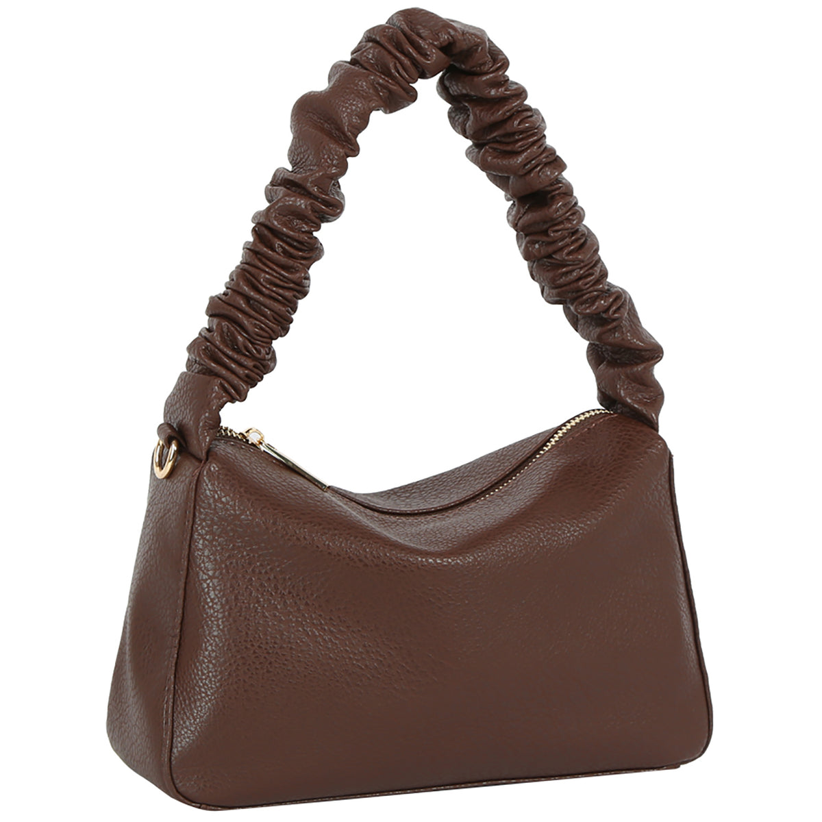 Golden Hour Ruched Shoulder Bag