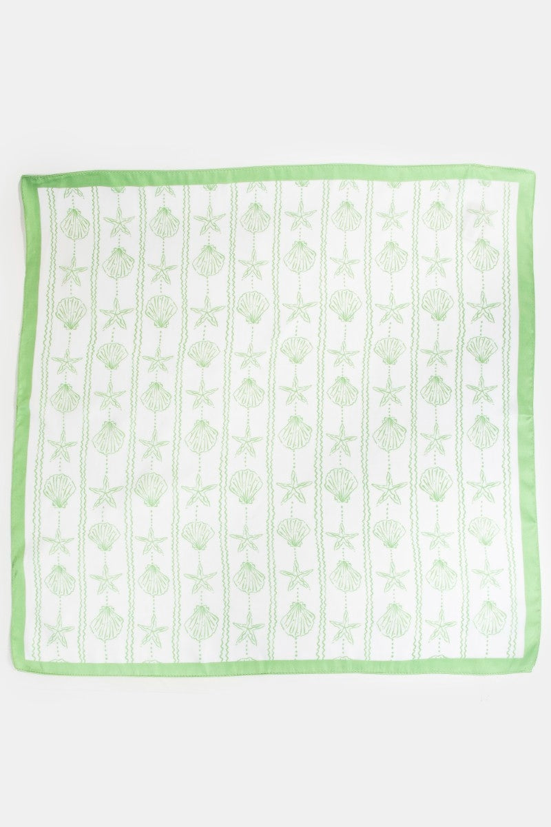 Sealife Seashells And Starfish Bandana Scarf