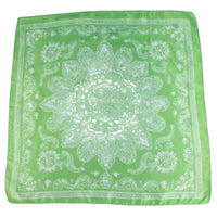 Paisley Mandala Print Square Satin Scarf