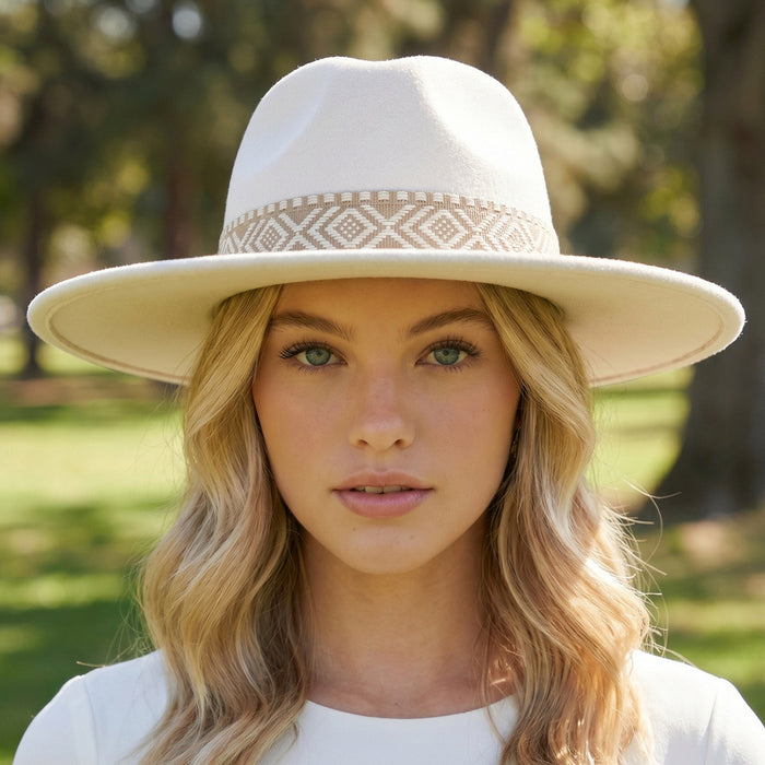 Desert Rhythm Woven Band Fedora