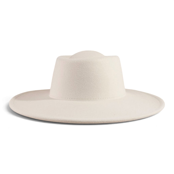 Uptown Muse Flat Brim Pork Pie Hat