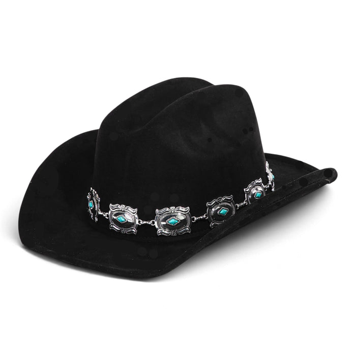 Silver Mesa Concho Chain Cowboy Hat