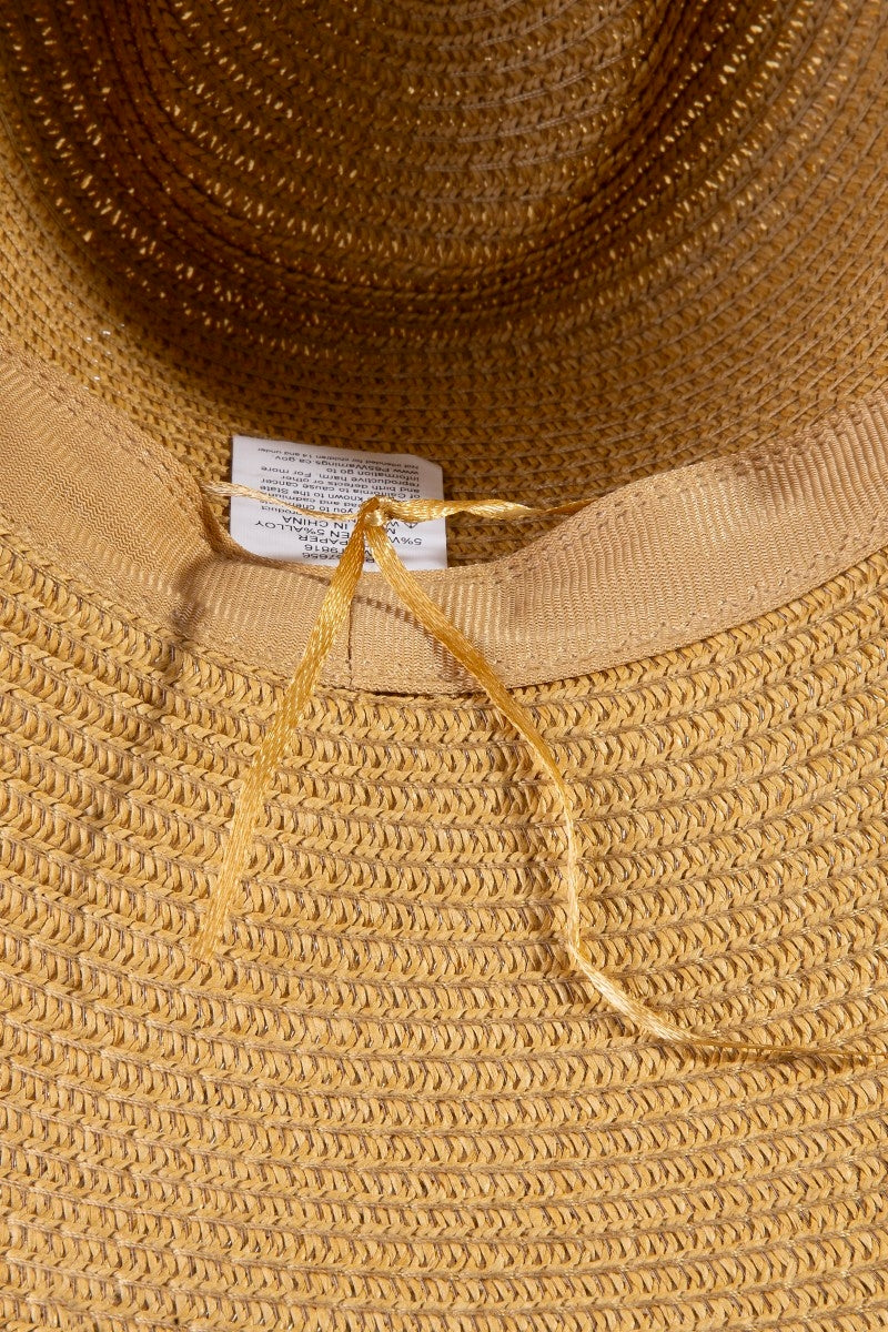 Assorted Beads Summer Straw Hat