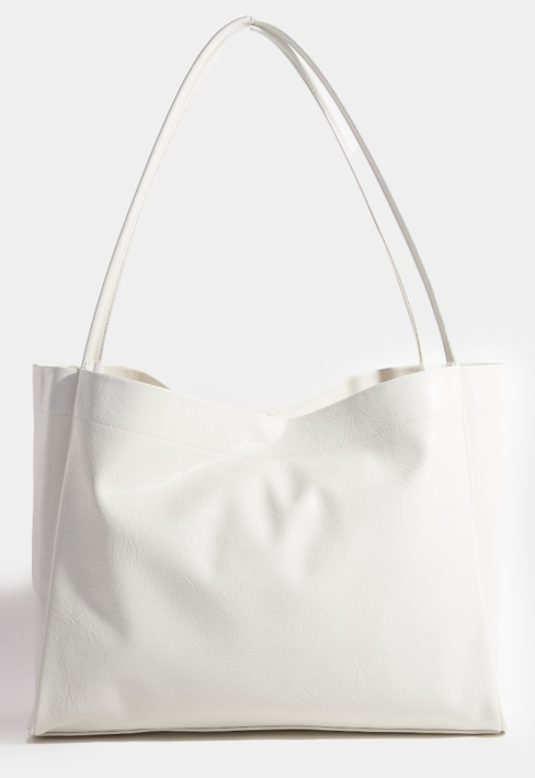 Simple Modern Faux Leather Tote Bag