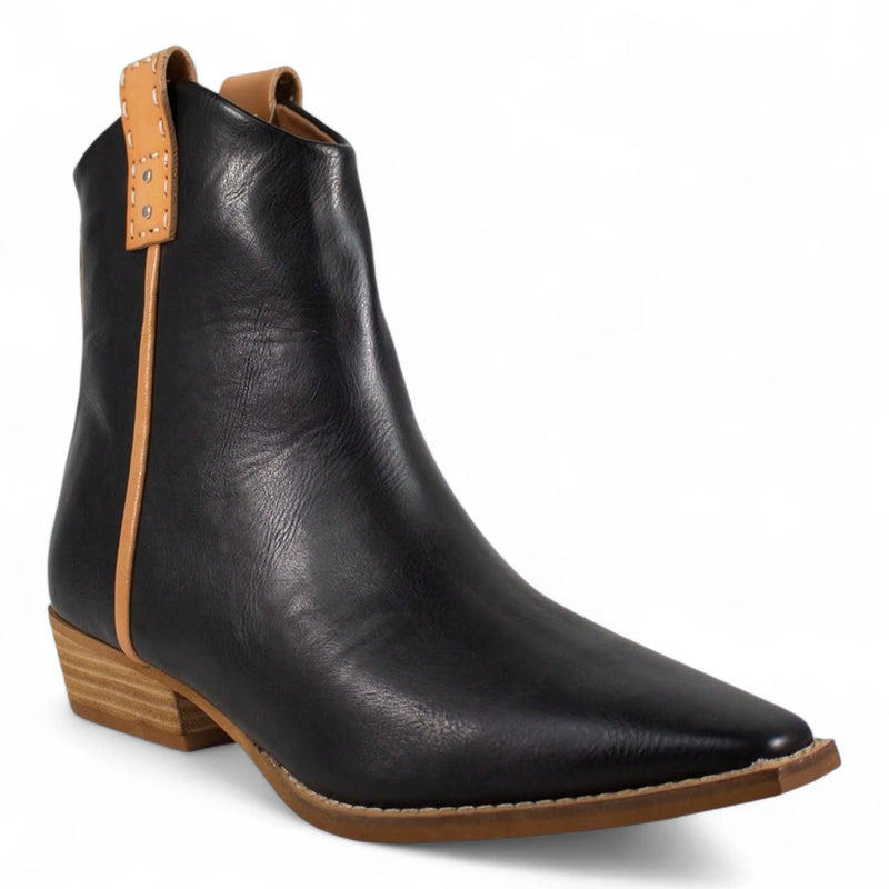 Abby Western Cowboy Ankle Booties