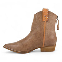 Abby Western Cowboy Ankle Booties