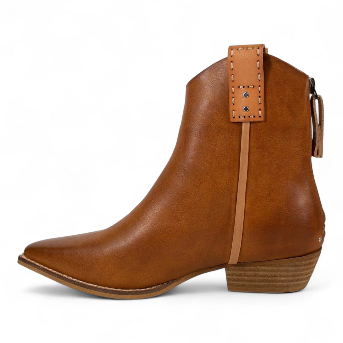 Abby Western Cowboy Ankle Booties