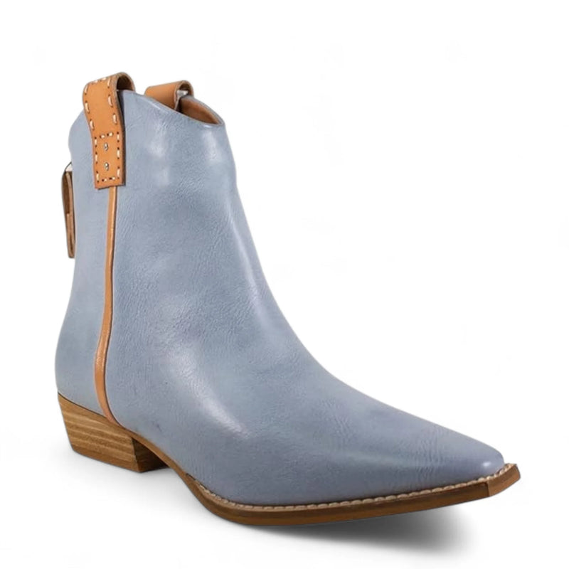 Abby Western Cowboy Ankle Booties