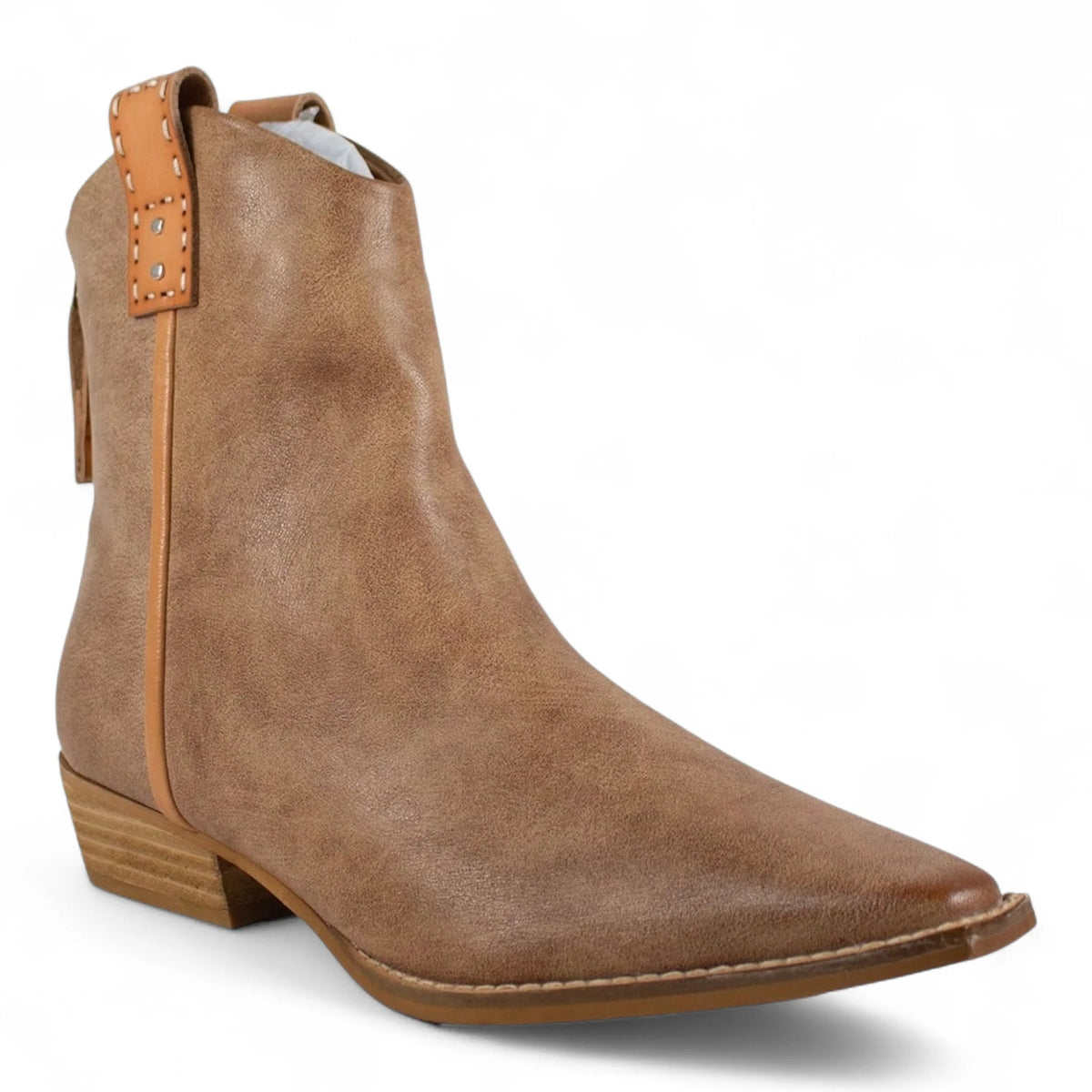 Abby Western Cowboy Ankle Booties