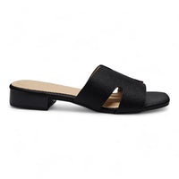 Airy H Band Low Block Heel - Black / 5.5 - HEELS