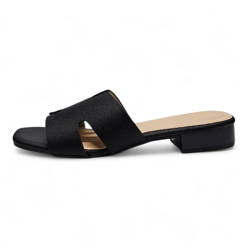 Airy H Band Low Block Heel - HEELS