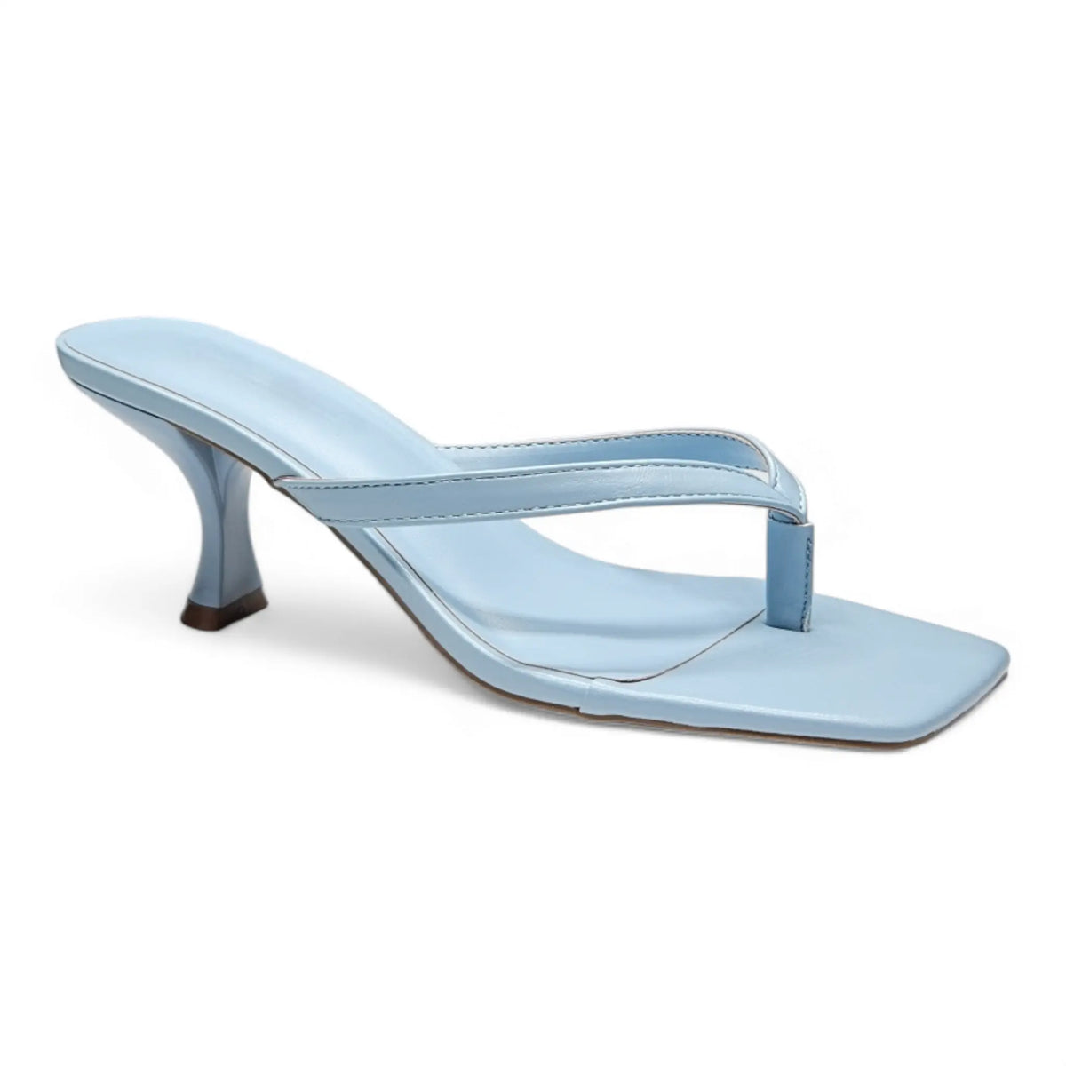 Light blue Align Thong Kitten Heel, perfect for stylish crinkle kitten heels looks