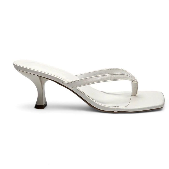 Align Thong Kitten Heel - White