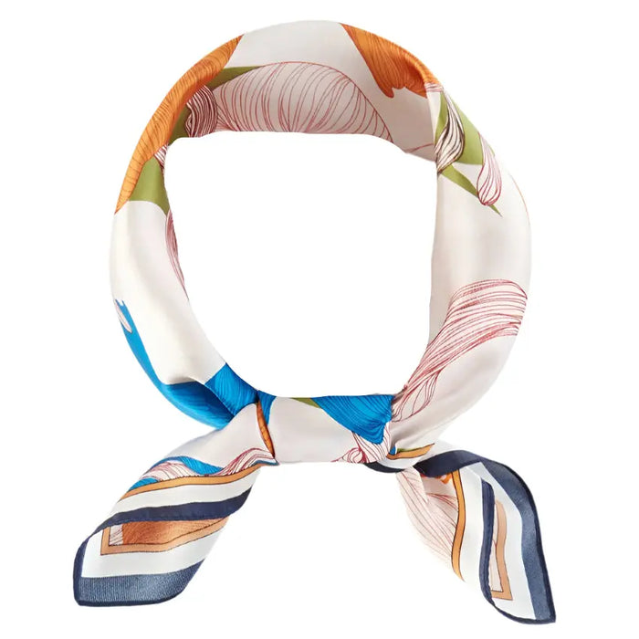 Assorted Lily Flower Print Scarf - SCARVES