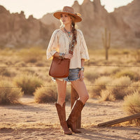 Aztec Guitar Strap Hobo Crossbody Bag - Shoulder Bags