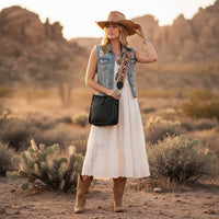 Aztec Guitar Strap Hobo Crossbody Bag - Shoulder Bags