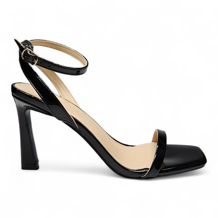 Bailey One Band With Ankle Strap Heel Black / 5.5 HEELS
