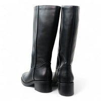 Belvin Square Toe Block Heel Tall Boot - BOOTS
