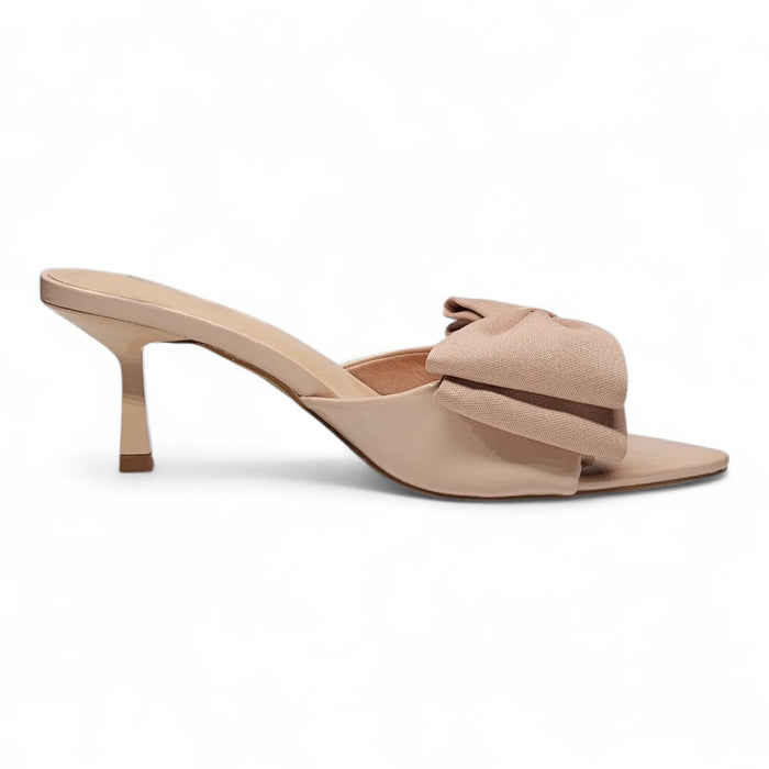 Bermuda Bow Kitten Heel - Nude