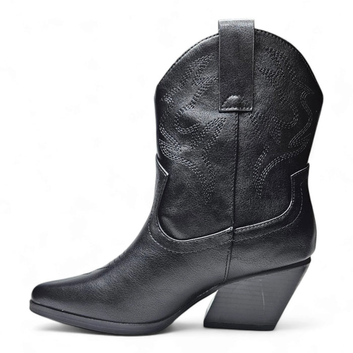 Blazing Cowgirl Bootie - Black