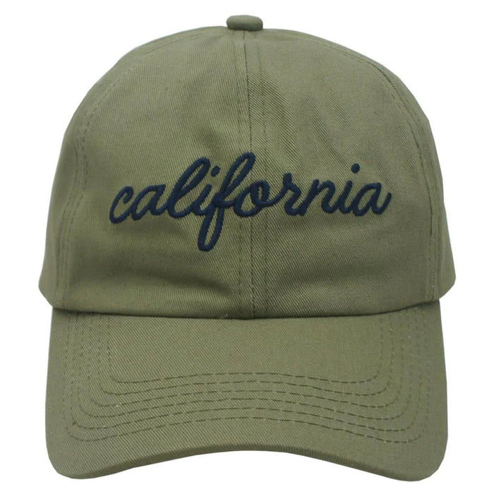 California Baseball Cap - Olive