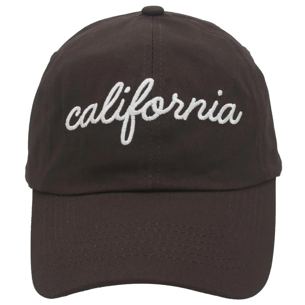 California Baseball Cap - Dark Brown - Baseball cap