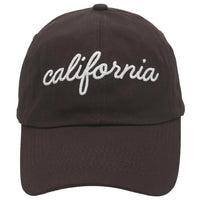 California Baseball Cap - Dark Brown - Baseball cap