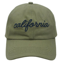 California Baseball Cap - Olive - Baseball cap