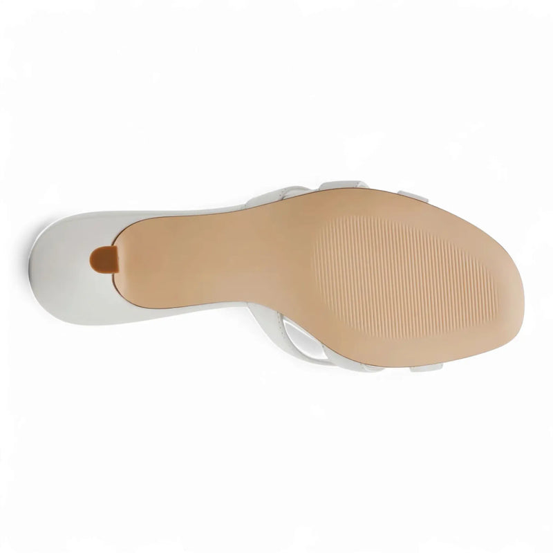 Cary Strappy Kitten-Heel Mule Sandals - HEELS