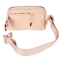 Pale pink CC Waterproof Belt Bag with adjustable strap, stylish fanny belt bag