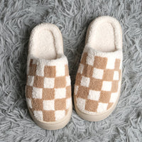 Checkered Luxury Soft Platform Slippers