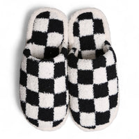 Checkered Pattern Luxury Soft Slippers