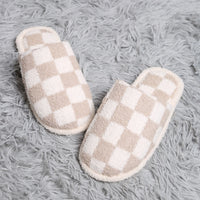 Checkered Pattern Luxury Soft Slippers