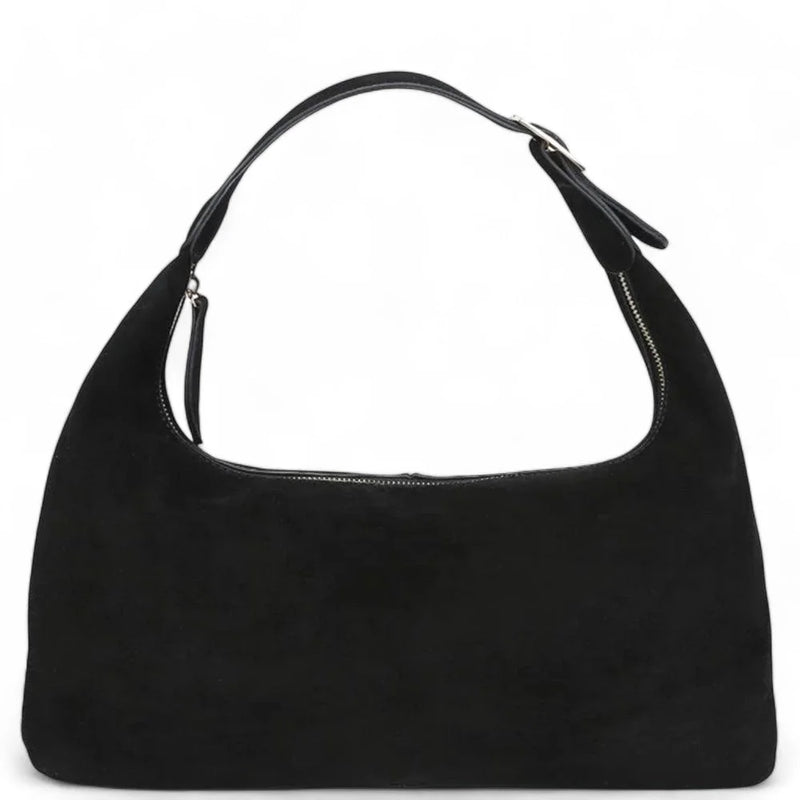 Black Chic Maple Shoulder Hobo Bag with a curved handle and stylish design