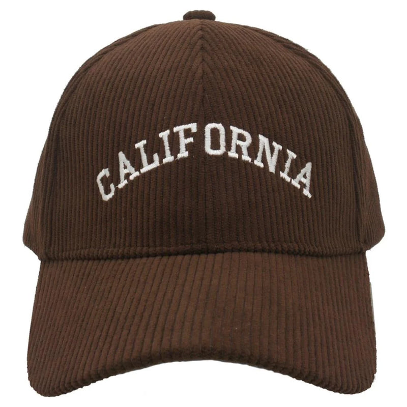 Corduroy California Cap - Dark Brown - BASEBALL CAPS