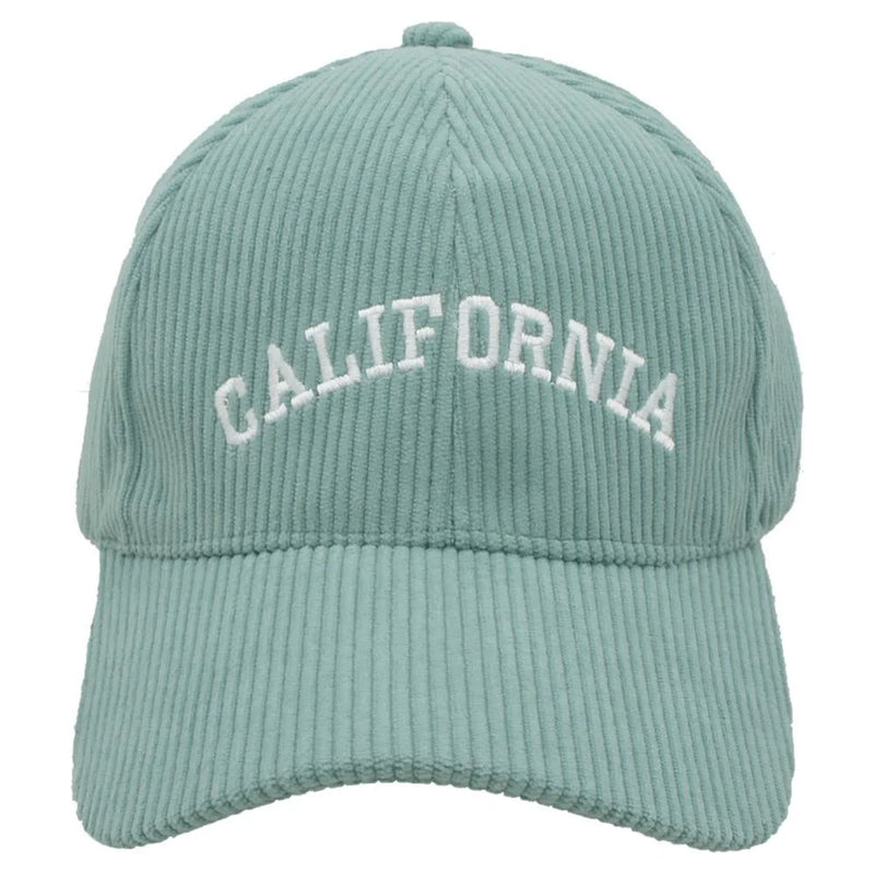 Corduroy California Cap - Sage - BASEBALL CAPS