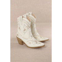 Corral Embroidered Cowgirl Ankle Bootie - BOOTIES