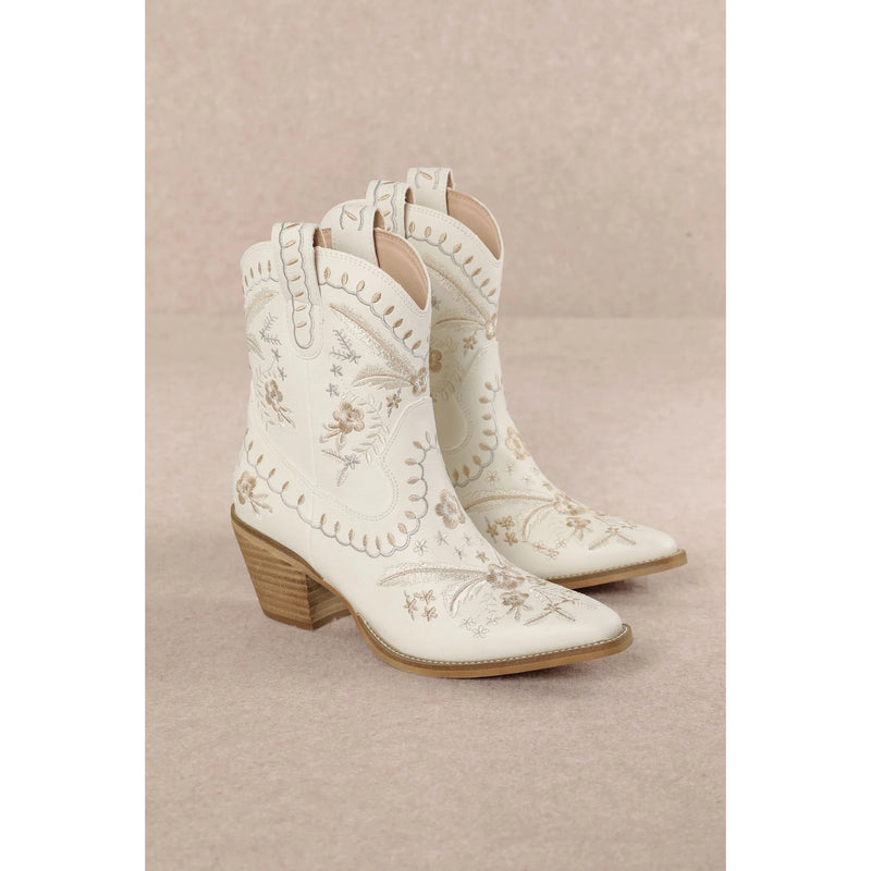 Corral Embroidered Cowgirl Ankle Bootie - BOOTIES