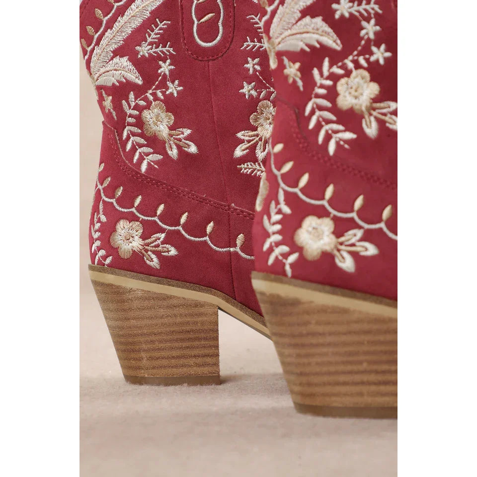 Corral Embroidered Cowgirl Ankle Bootie