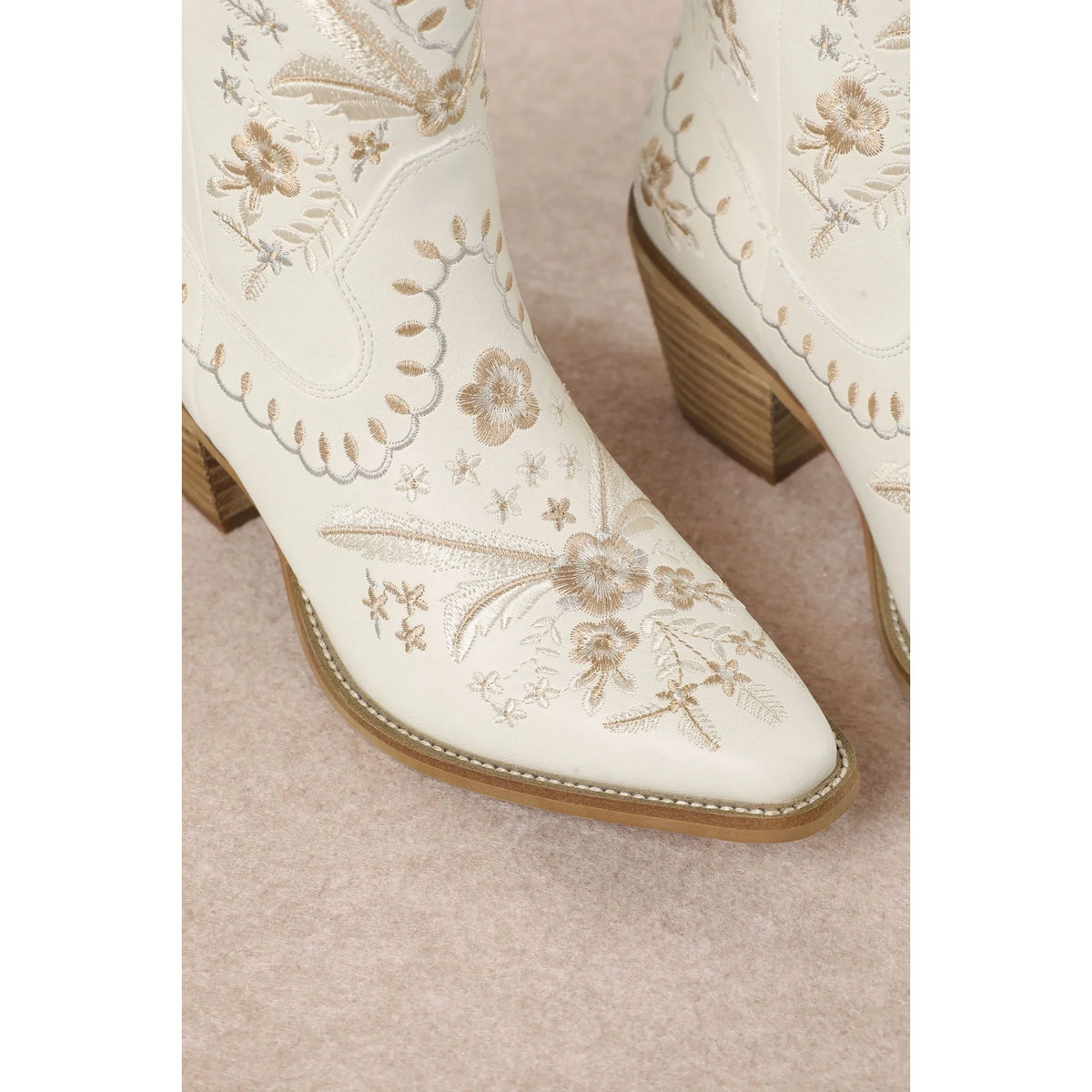 Corral Embroidered Cowgirl Ankle Bootie - BOOTIES