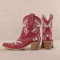 Corral Embroidered Cowgirl Ankle Bootie