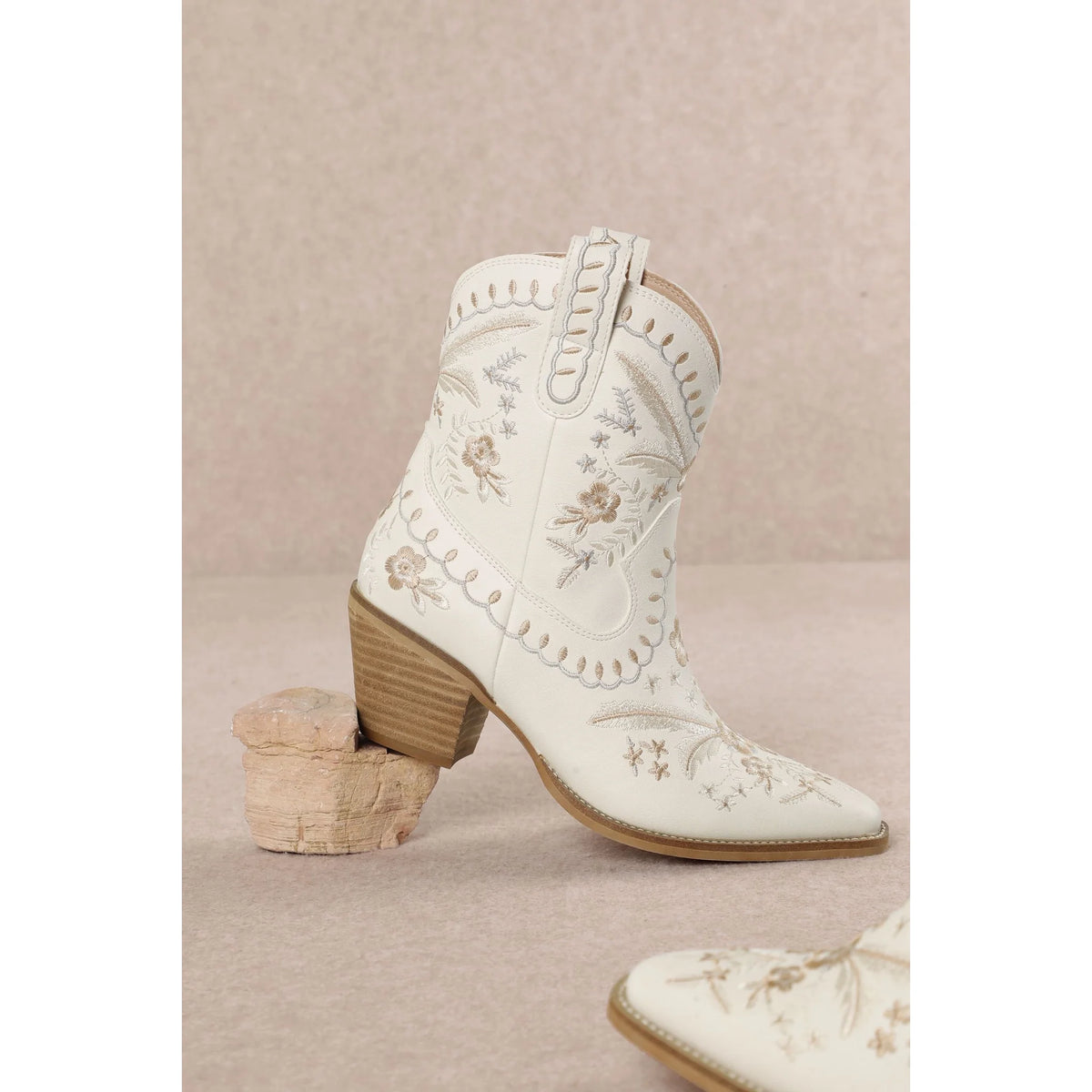 Corral Embroidered Cowgirl Ankle Bootie - BOOTIES